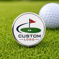 Clip de chapeau magnétique personnalisé pour marqueur de balle de golf avec impression UV et design de marqueur de balle personnalisé