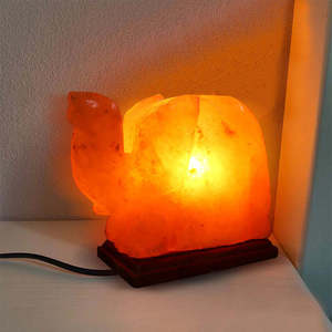 Lampe de sel portable personnalisée en matériau organique sculpté en forme de fleur, rechargeable par USB, à intensité variable, pour la décoration de la maison et de mariage - Product Image 1