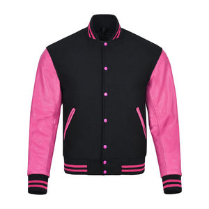 Nueva última moda logotipo bordado personalizado Unisex suelta Casual Varsity deporte béisbol chaqueta para Unisex hecho por Dikson deportes - Product Image 5