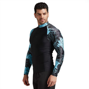 Hot Sale Rash Guard Men Women <b>Long</b> <b>Sleeve</b> Quick Dry 220g Sublimation Printed for Surfing <b>Swimming</b> Fitness Training Custom Logo - Product Image 1