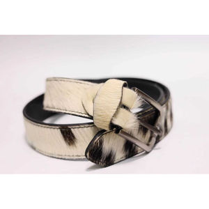 Ceinture décontractée pour homme sur mesure du fabricant, en cuir véritable de haute qualité avec poils de vache, alliage, stock disponible, ceintures en cuir de poils de vache - Product Image 3