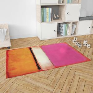 Bohemian Printed <b>Rug</b>: Vibrant Mark Rothko Design for Modern Spaces,<b>Chenille</b> <b>Rug</b> - Product Image 3