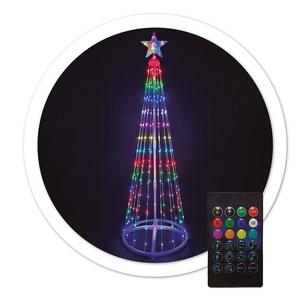 Albero di Natale a LED USB + Telecomando 24 Funzioni RGB 120cm 5W IP44 (GSC 204690080) - Product Image 2