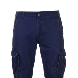 Prix de gros, logo brodé personnalisé, pantalon cargo pour homme / Pantalon cargo en toile taille haute pour homme - Product Image 4