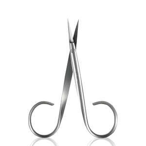 Ciseaux à manucure en acier inoxydable, lame tranchante, poignée ronde, coupe-cuticules pour adultes - Product Image 2