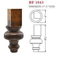 Pieds de canapé classiques en bois massif tournés, robustes, de qualité supérieure, solides et durables, pour appartement, canapé, chaise, lit, armoire, salon