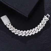 Chaîne et bracelet en argent sterling de haute couture de style cubain, bijoux élégants et chics pour hommes et femmes, à porter tous les jours, cadeaux