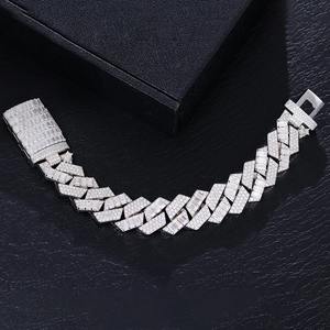 High Fashion Sterling <b>Silver</b> Cuban Style Chain and Link Bracelet Elegant Stylish Jewelry <b>for</b> <b>Men</b> and Women Everyday Wear Gifts - Product Image 2