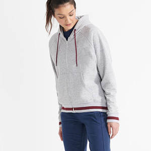 Best High Quality Ladies Pullover Hoodie Customized Thermal Casual <b>Top</b> for Winter Knitted Front Logo Hooded <b>Women's</b> <b>Top</b> - Product Image 5