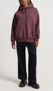 OEM 2024 Trend Streetwear Women's Custom Logo Hoodie Oversized Heavy Cotton Premium <b>Fabric</b> Washed Technique <b>Wholesale</b> Offer - Product Image 5