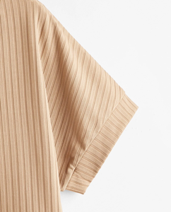 Hauts adorables pour femmes, chemisiers courts à manches courtes, style décontracté, en coton, nouveau style personnalisé - Product Image 4