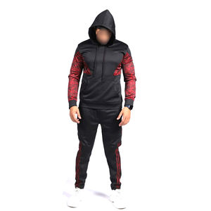 Couleur noire et rouge à prix raisonnable Training Jogging Wear Confortable Meilleur tissu doux Hommes Survêtements BY WAKIN WEAR - Product Image 2