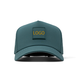 Custom 5panel Hat Mens Sweatproof Waterproof Snapback Caps Lase Cut Hole Perforated Surf Waterproof Floating Trucker Hat - Product Image 2