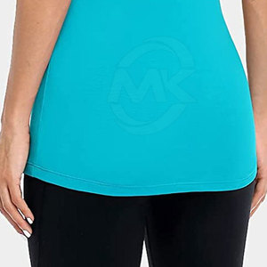 Camisetas sin mangas ligeras personalizables de alta calidad para mujer, ropa de gimnasio transpirable para entrenar estilo informal - Product Image 6