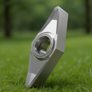 Herramienta de Torneado de Alta Calidad con Recubrimiento PVD, Inserto Indexable Plateado para ISO VCGT 160408F-ALT0315 D.4.4mm-PU 10 - Product Image 3
