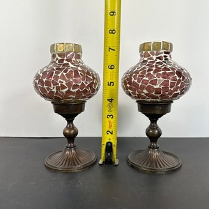 Bougie chauffe-plat en verre mosaïque de qualité industrielle, décoration d'intérieur, fête de Noël, mariage - Product Image 3