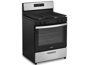 เตาแก๊สแบบตั้งพื้นขนาด 30 นิ้ว รุ่นใหม่ พร้อมหัวเตาแบบปิด 4 หัว ความจุ 5.1 ลิตร ระบบ SpeedHeat พร้อมฟังก์ชั่นอบแช่แข็ง ปิ้งย่าง และลิ้นชักสแตนเลส - Product Image 4