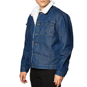 Chaqueta vaquera extragrande con estampado personalizado, chaqueta vaquera de algodón 100% para hombre, chaqueta vaquera sólida para hombre - Product Image 3