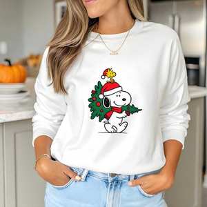 Breathable Autumn Knitted Christmas Sweatshirts Wholesale Custom Logo Crewneck for Men Women and Family - Product Image 3