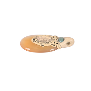 Collier pendentif unique en pierre précieuse jaspe naturel pour la fabrication de bijoux - Cadeau pour elle - Product Image 3
