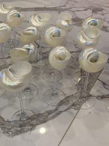 Copas de concha de nácar de lujo hechas a mano en Vietnam Vasos costeros elegantes para vino y cócteles - Product Image 3