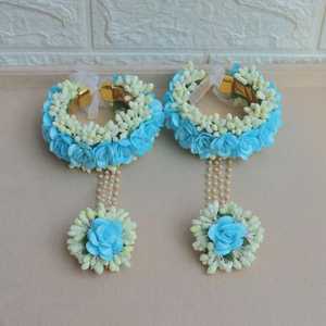 Bracelets en laiton à la mode et traditionnels indiens, Gajra en plastique, bijoux artificiels, bracelets de mariage pour femmes et filles - Product Image 4