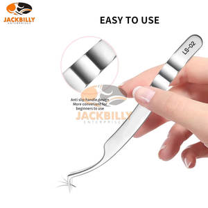 Pince à épiler pour extensions de cils de qualité supérieure, à pointe fine, en acier inoxydable, personnalisable, pour usage professionnel – Nouveauté très demandée - Product Image 5