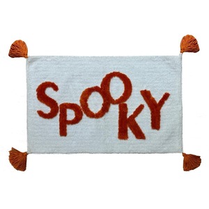 Tapis de bain en coton tufté à la main de style moderne de qualité supérieure Tapis de bain d'Halloween lavable écologique spécial pour les enfants design personnalisé - Product Image 1