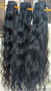 Extensiones de cabello humano sin procesar crudo indio al mejor precio, ondas marrones negras naturales, cutículas, misma dirección, estilo de onda profunda suelta - Product Image 5