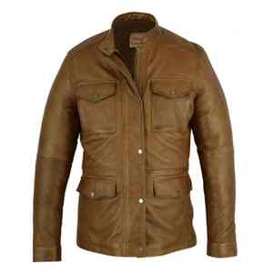 Premium Customize Hot <b>Sale</b> <b>Winter</b> Fashionable Stylish Unique Design Windproof High Quality Real 100% Genuine <b>Mens</b> Leather <b>Jacket</b> - Product Image 1