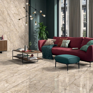 Carreaux en porcelaine émaillée beige Coralito design italien intérieur villa moderne anti-dérapant école centre commercial hôtel chambre antibactérienne - Product Image 1