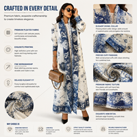 Abaya plissée sur mesure, fabricant de vêtements pour femmes OEM, fournisseur de robes à marque privée pour les marques de boutiques, production en petites séries