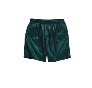 Short en polyester respirant personnalisable à séchage rapide, motif solide, taille moyenne, style décontracté, fermeture à glissière avec cordon de serrage, service OEM - Product Image 2