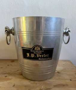 Cubo de champán francés Vintage, cubo de hielo de vino de metal louis, vino vintage - Product Image 3