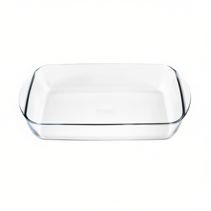 Plat à four en verre borosilicate transparent 40x27x7cm 8046 pour modèle Pyrex pour la cuisson et les plats de cuisine à domicile - Product Image 3