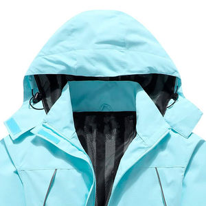 Nueva moda 2025 chaquetas al aire libre rompevientos con capucha impermeable manga larga cremallera frontal chaquetas Softshell para mujer - Product Image 4