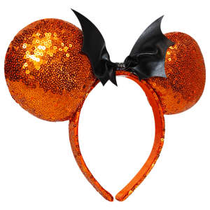 Bandeaux Minnie Licenciés en Gros - Serre-têtes Colorés pour Enfants - Accessoire Cheveux Halloween Thème Chauve-souris Nœud Parc de Divertissement Vacances - Product Image 1