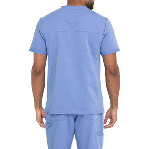Vente flash : uniforme médical pour hommes à manches courtes, extensible, respirant, uniforme médical tendance - Product Image 3