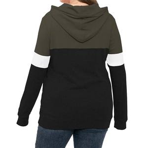 เสื้อมีฮู้ดโอเวอร์ไซส์สำหรับผู้หญิงผ้าคอตตอน100% มีฮู้ดผ้าฟลีซรุ่นหนาสำหรับฤดูหนาวปักโลโก้พิมพ์ลาย - Product Image 3