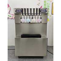 Machine à glace molle commerciale 7 saveurs 60-65L/H Verticale en acier inoxydable 4000W 110V 220V ICM-395