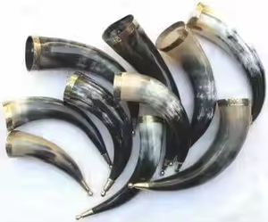 เขาควายแกะสลักเป็นมิตรต่อสิ่งแวดล้อมสำหรับดื่มและเป่างานฝีมือ - Product Image 3