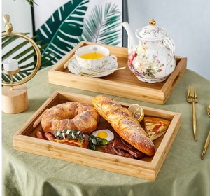 Compact Wooden Serving <b>Trays</b> with Smooth Edges and Lightweight Designs for Effortless Use During Indoor or Outdoor Events - Product Image 3