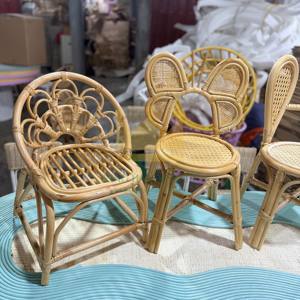 Chaise pour enfants en rotin faite à la main, sièges pour bébé écologiques, meubles légers et durables pour tout-petits, chaise artisanale tissée pour pépinière - Product Image 4