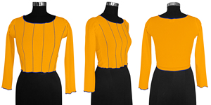 Exclusif Élégant Dames Indien Western Mode YellowTrendy Tops Regular Fabriqué à partir de Polyester. pour Adultes Femmes et Filles - Product Image 6