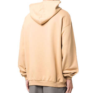 Último diseñador 3D en relieve Pullover Hoodie Hombres Patrón sólido Abrigo de invierno Cuello con capucha Logotipo personalizado 100% Algodón Ropa de calle - Product Image 3