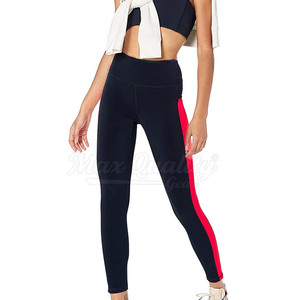 Leggings pour femmes sur mesure en gros, de qualité professionnelle, taille élastique, écologiques, séchage rapide, respirants, en Spandex/Polyester - Product Image 3