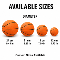 Ballon de basketball silencieux en mousse PU taille 7 (27,5 po) à faible bruit pour sports d'intérieur, rebond doux, entraînement de dribble pour enfants, personnalisation du logo disponible