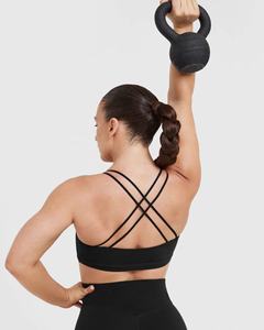 Ensemble de shorts de yoga compressifs recyclés de haute qualité sur mesure pour femmes, grande taille, manches longues, 2 pièces, nouveau design uni - Product Image 4