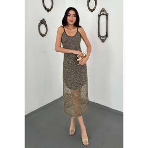 Robe à bretelles kaki - Kaki - Product Image 1