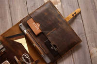 Porte-documents A4 ALBORZ en cuir véritable de qualité supérieure, vintage, élégant et portable, pour affaires